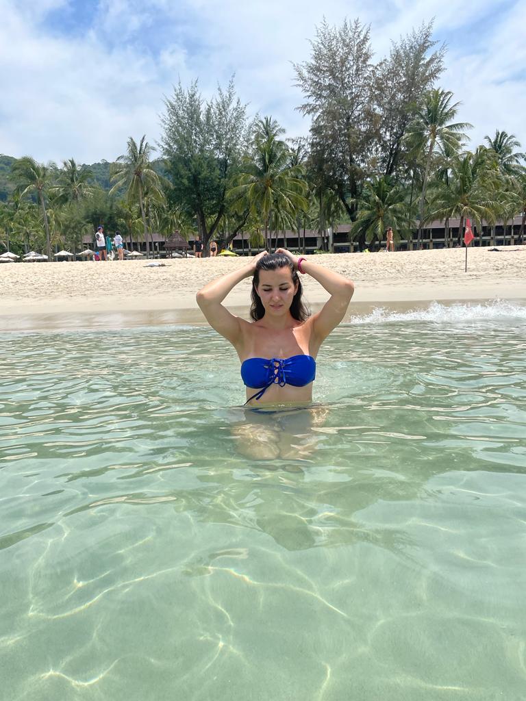 ausgefallener schicker stylischer bikini bandeau